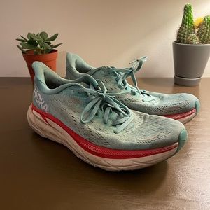 Hoka One One Women’s Clifton 8  Blue Running Shoes Sneakers Sz 8B 1119394